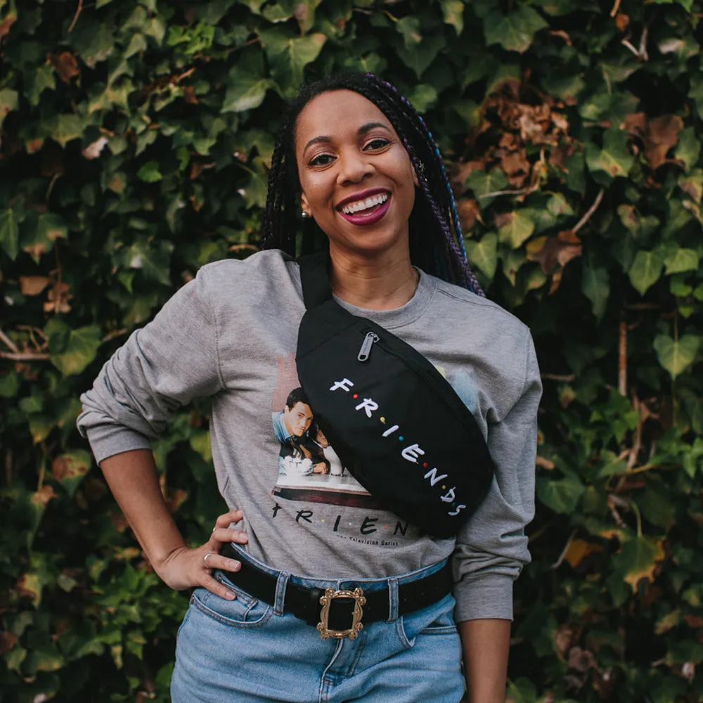 Fanny Pack - FRIENDS Logo Black White Multi Color