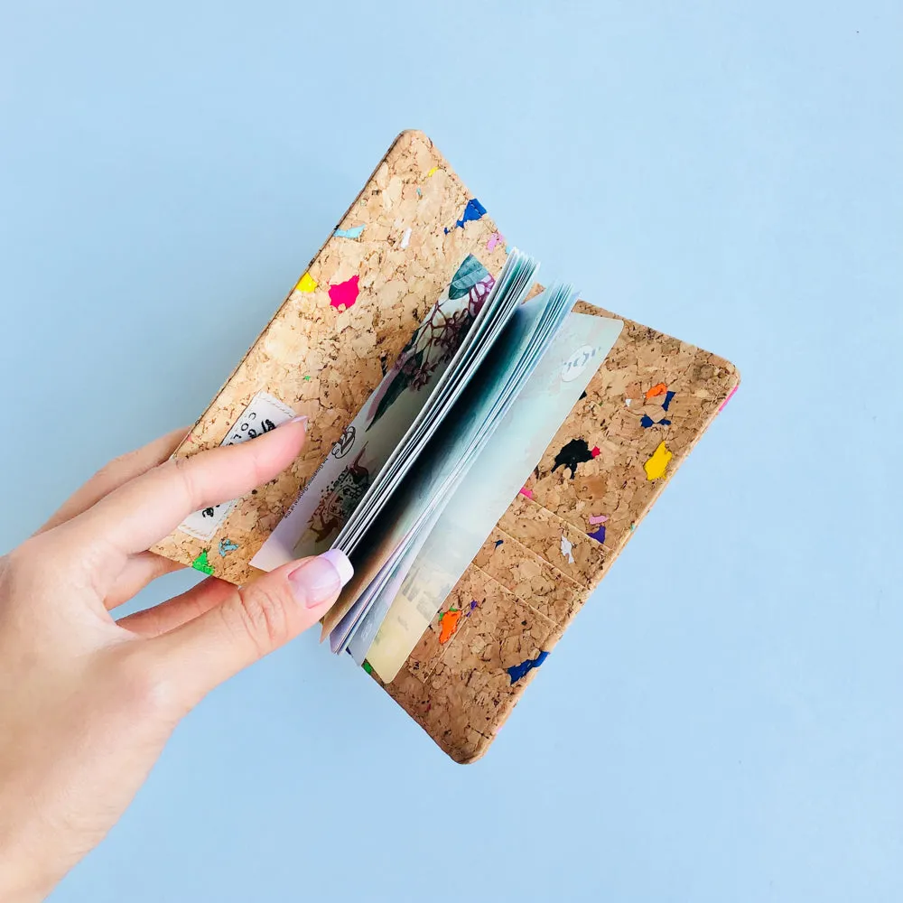 Fifi Cork Passport Holder in Vivid