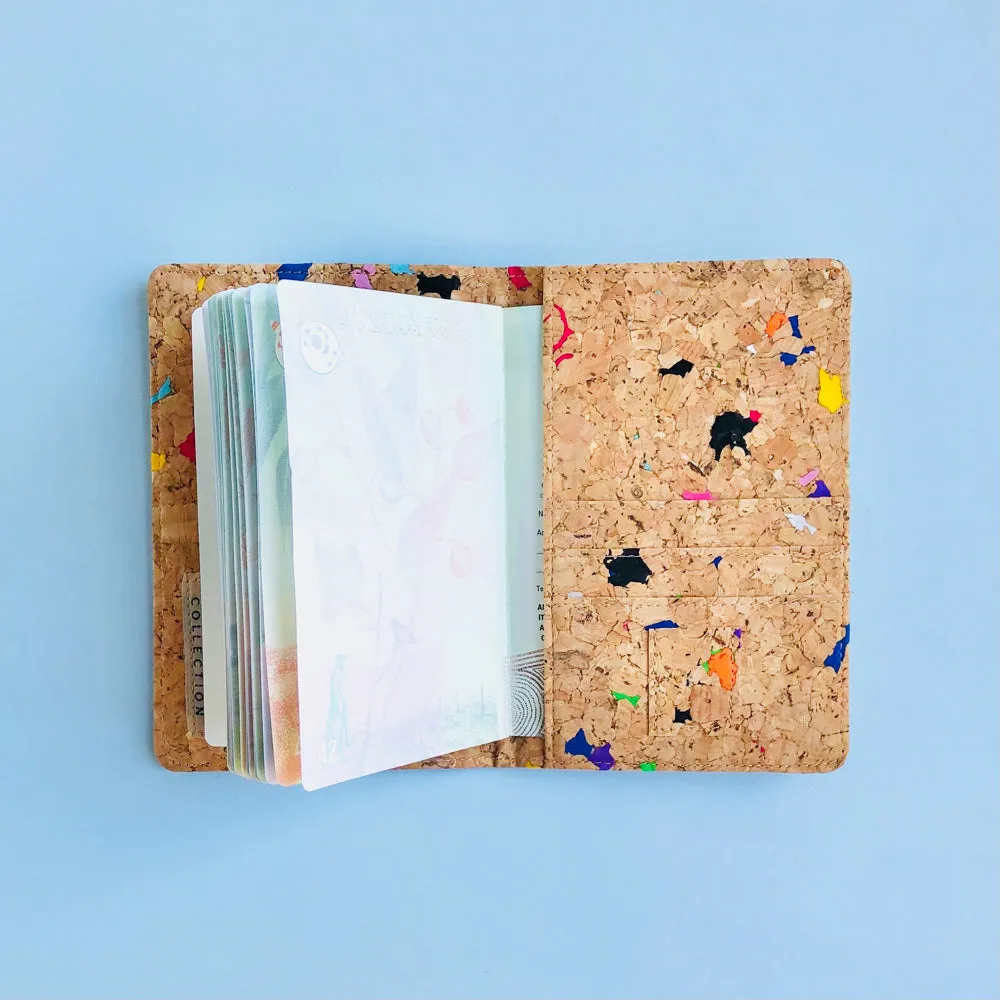 Fifi Cork Passport Holder in Vivid