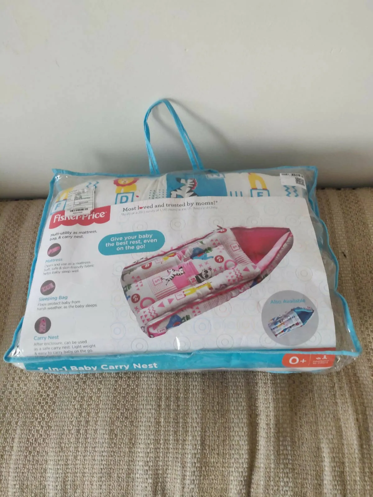 FISHERPRICE Baby 3 in 1 Baby Bed cum Carrier Nest