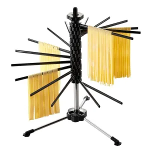 Foldable Pasta Dryer Black Plastic