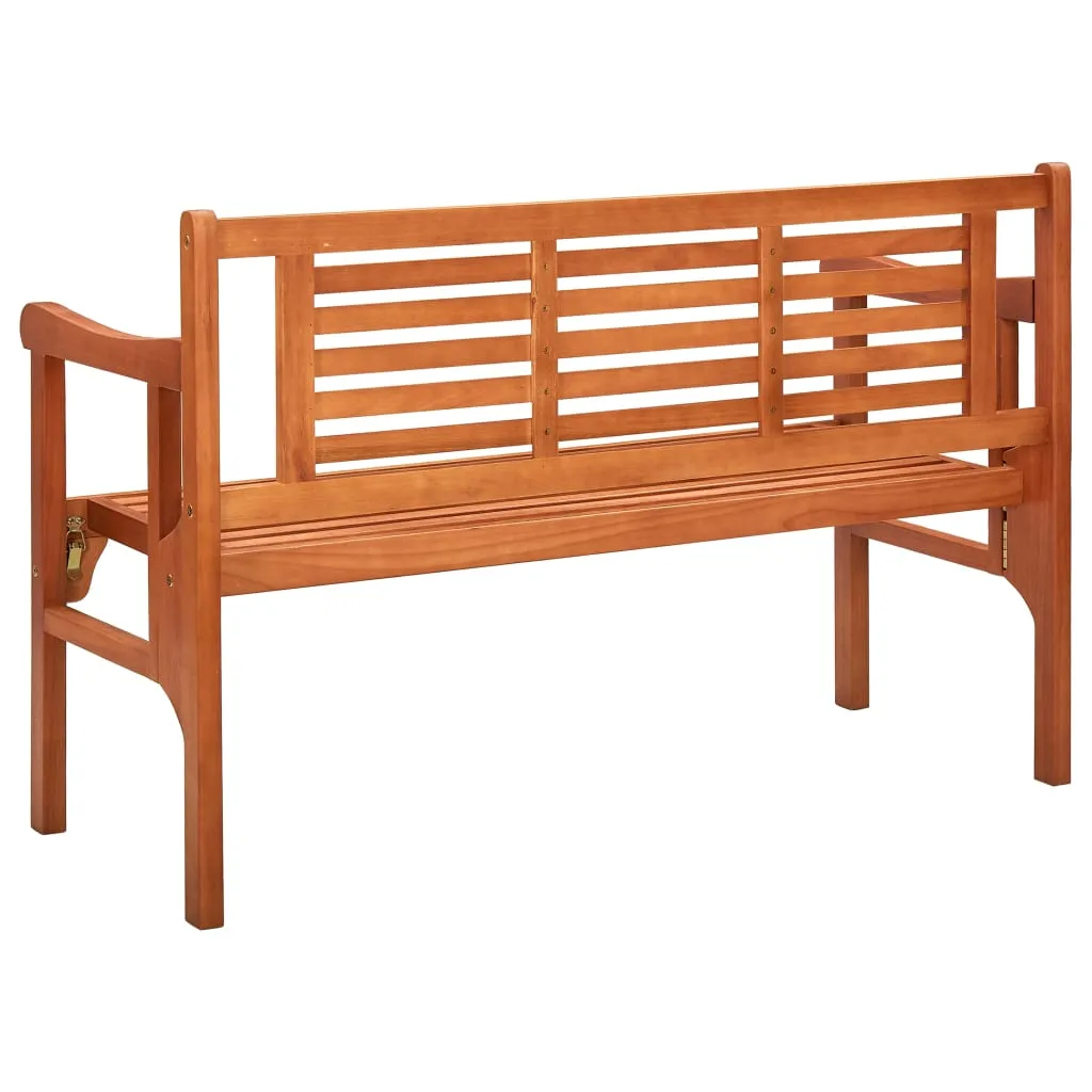 Foldable Patio Bench 47.2" Solid Eucalyptus Wood