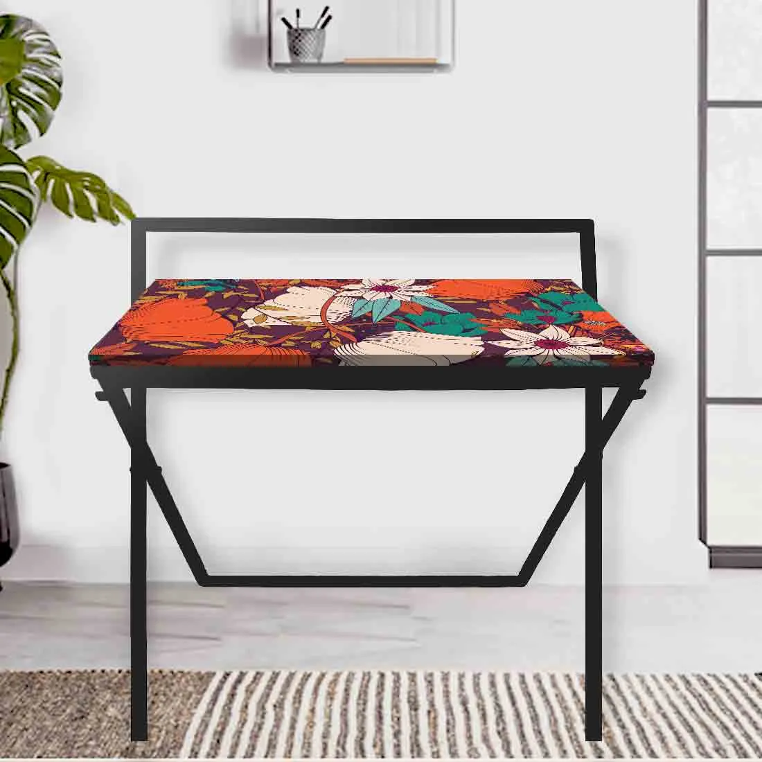 Foldable Work from Home Table for Study Writing Desk - Elegance Autumn