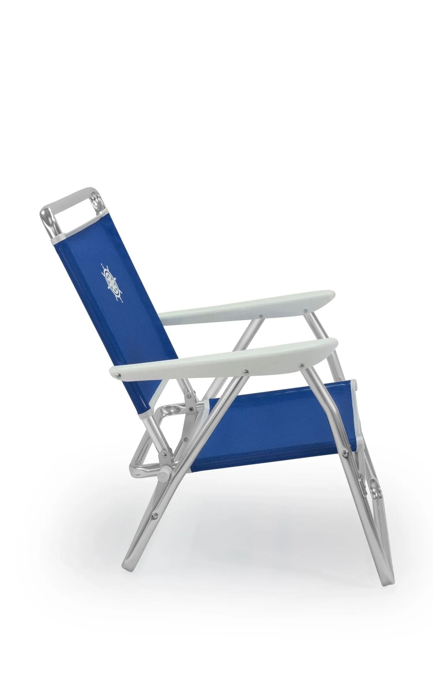 Folding Aluminum Beach Chair Plastic Armrests Textilene Fabric -PA600
