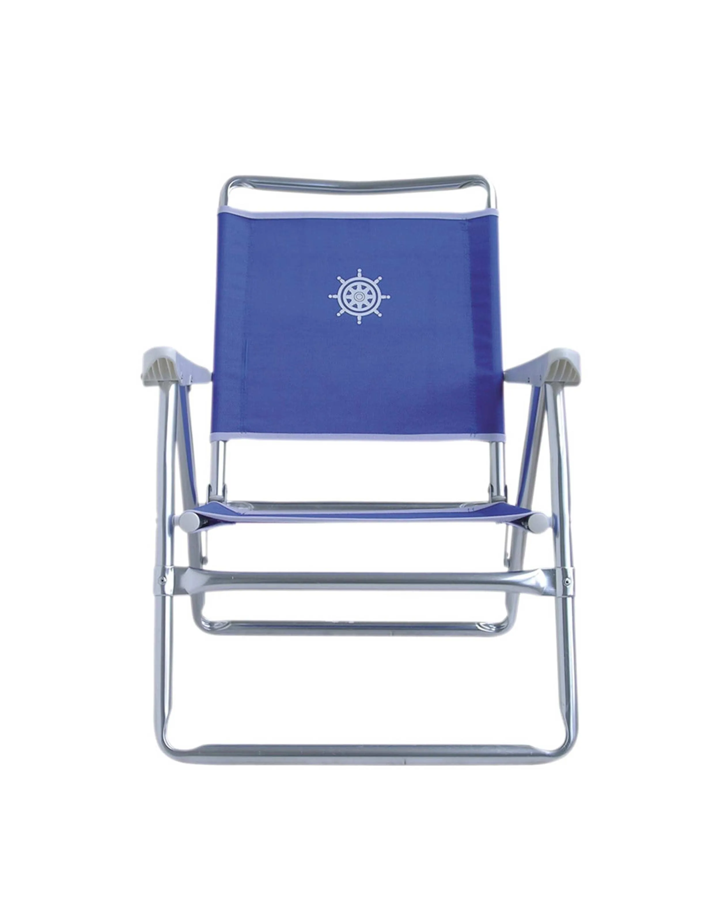 Folding Aluminum Beach Chair Plastic Armrests Textilene Fabric -PA600