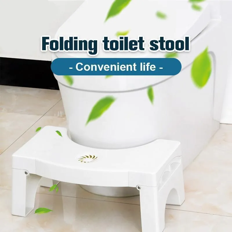 Folding Multi-Function Toilet Stool Bathroom Accessories