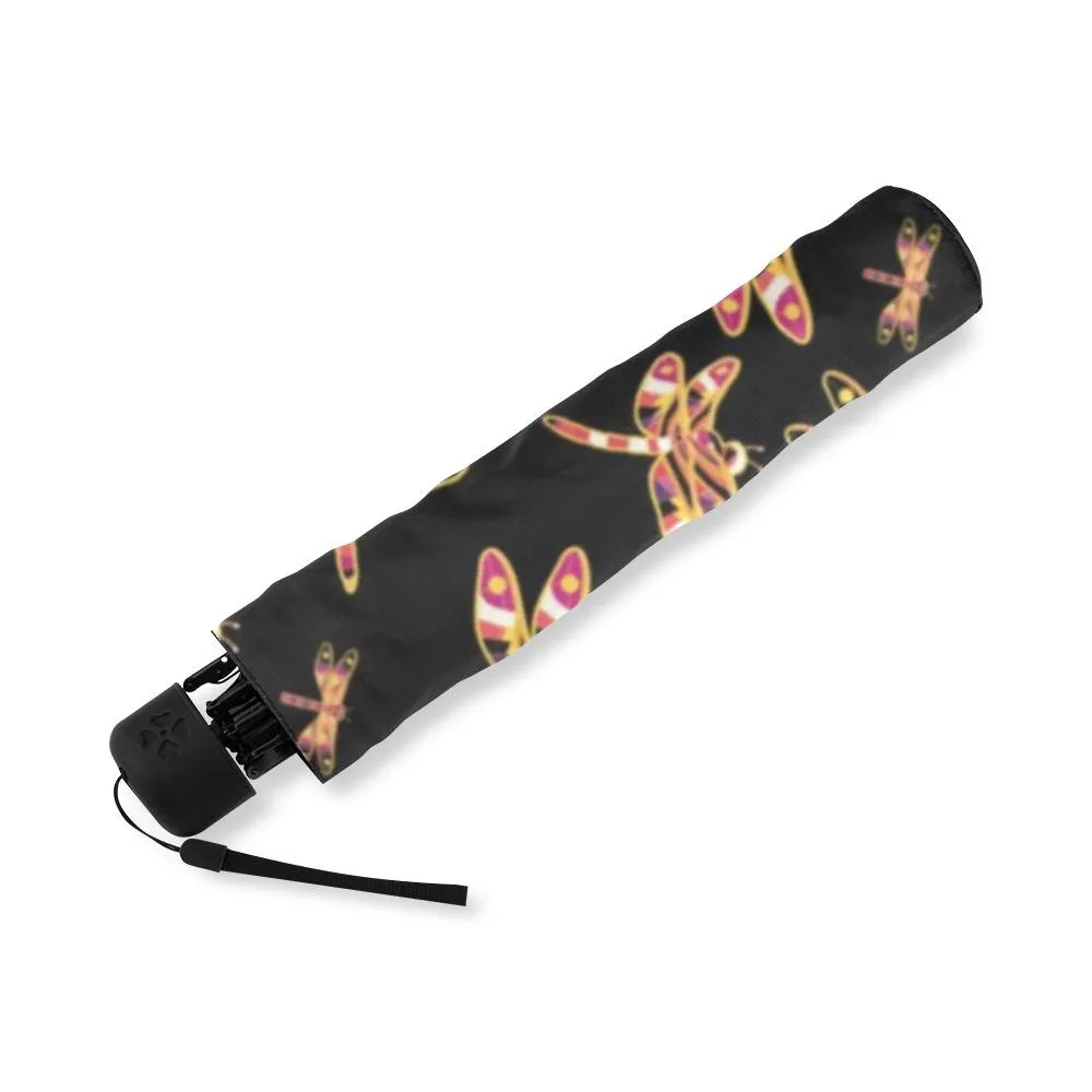 Gathering Yellow Black Foldable Umbrella