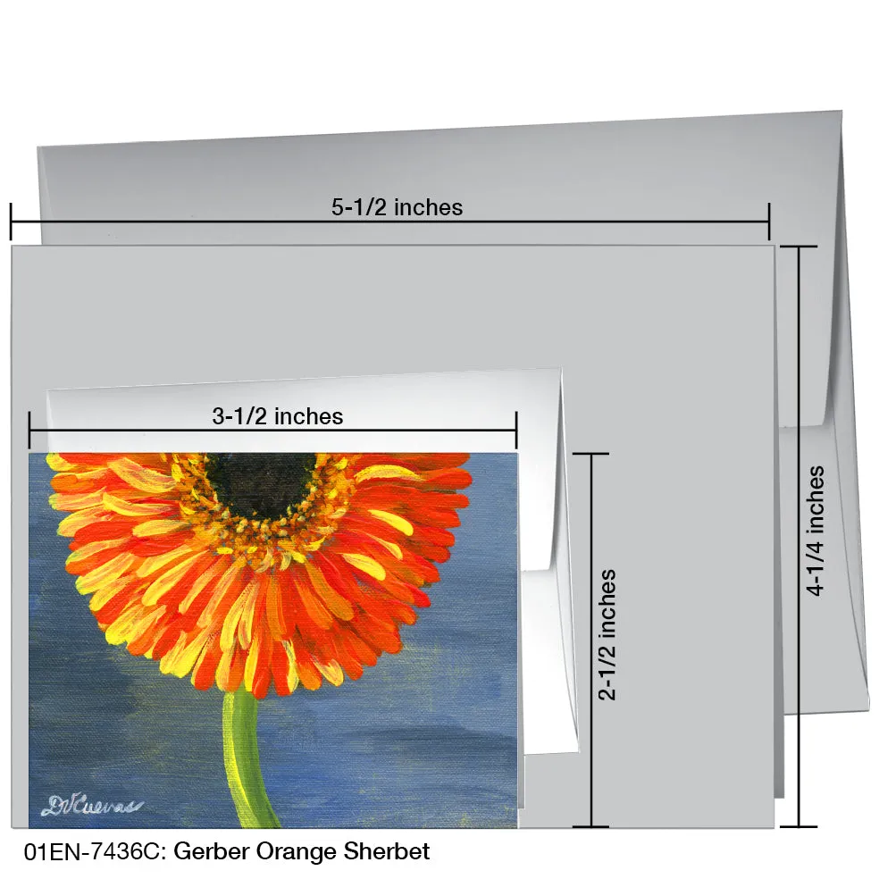 Gerber Orange Sherbet, Greeting Card (7436C)