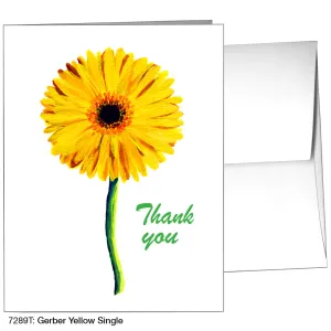 Gerber Yellow Single, Greeting Card (7289T)