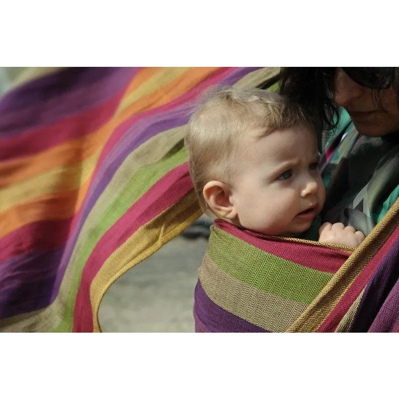 Girasol Hand Woven Wrap - Tulip Herringbone