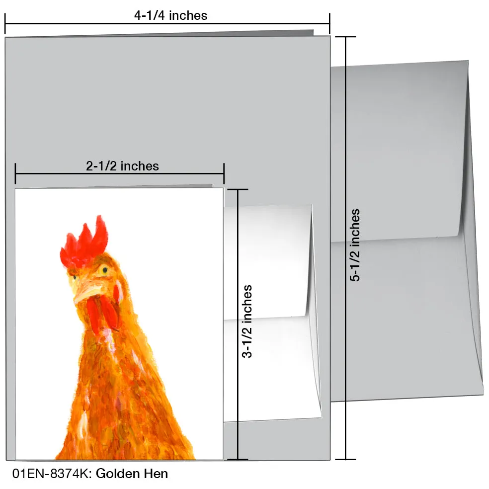 Golden Hen, Greeting Card (8374K)