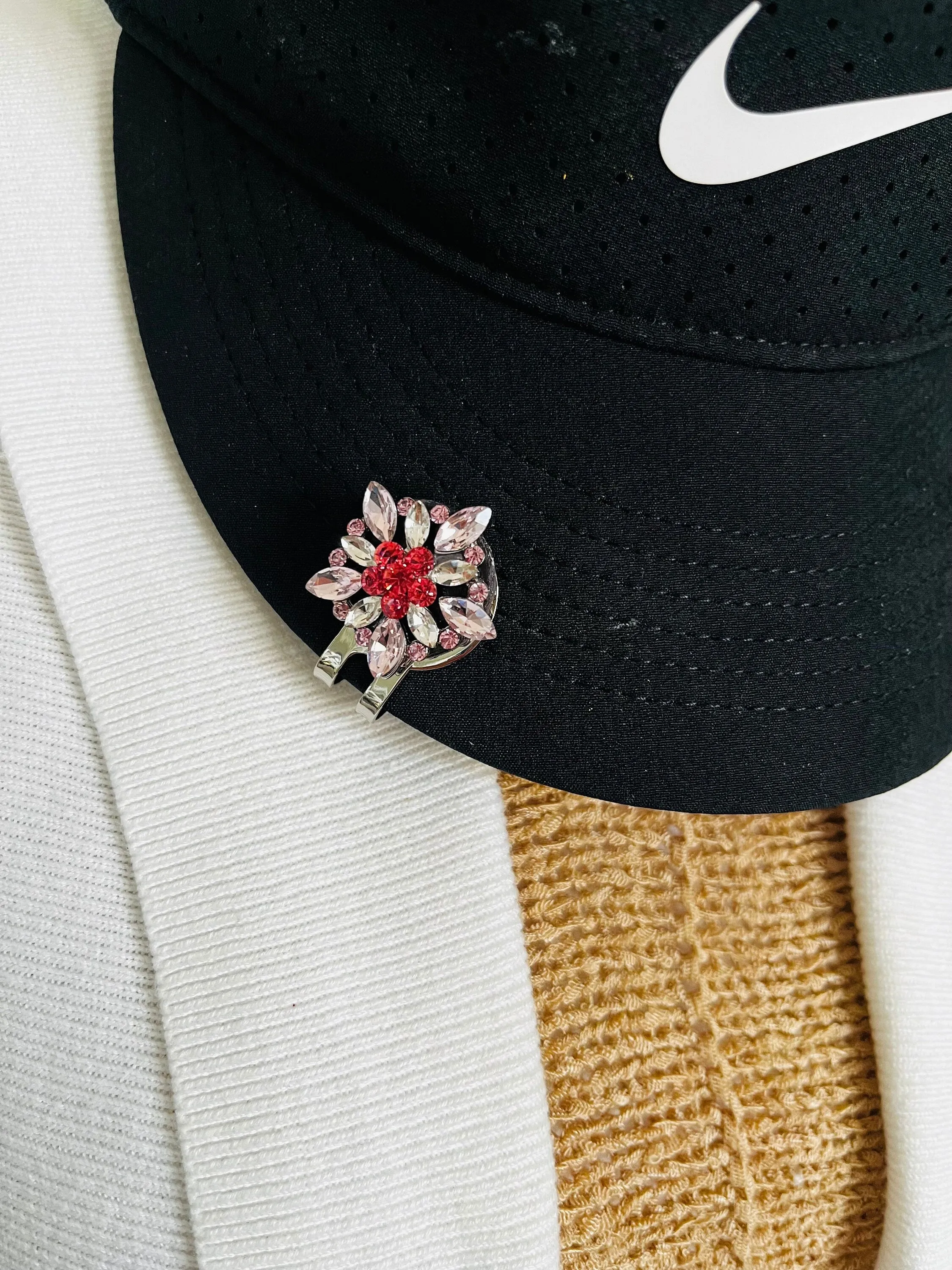 Golf Markers Ladies Golf Ball Marker With Magnetic Clip for Hat Clips Bling Golf Ballmarker Gift for Golfer Golf Gift Idea for Her Fabulici