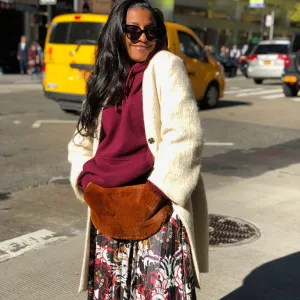 Grande Faux Mink Fur Fanny Pack