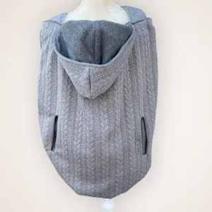 Gray Cable Knit - Sweater Knit Carrier Cover