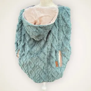 Green Fluffy Cable - Sweater Knit Carrier Cover