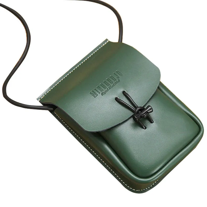 Green Leather Phone Crossbody Bag Womens Cell Phone Crossbody Bag Crossbody Bag Small Leather