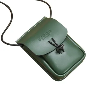 Green Leather Phone Crossbody Bag Womens Cell Phone Crossbody Bag Crossbody Bag Small Leather