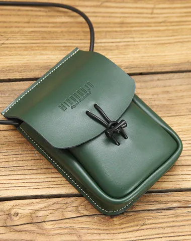 Green Leather Phone Crossbody Bag Womens Cell Phone Crossbody Bag Crossbody Bag Small Leather