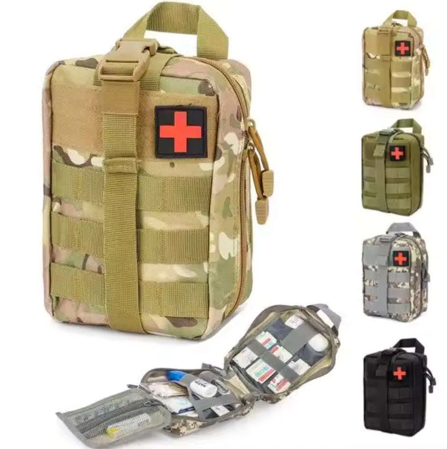 Ham Radio Go Bag with Tear-Away Velcro Back - Molle Compatible, Multi-Pocket Design for Radios, Cables, and Gear