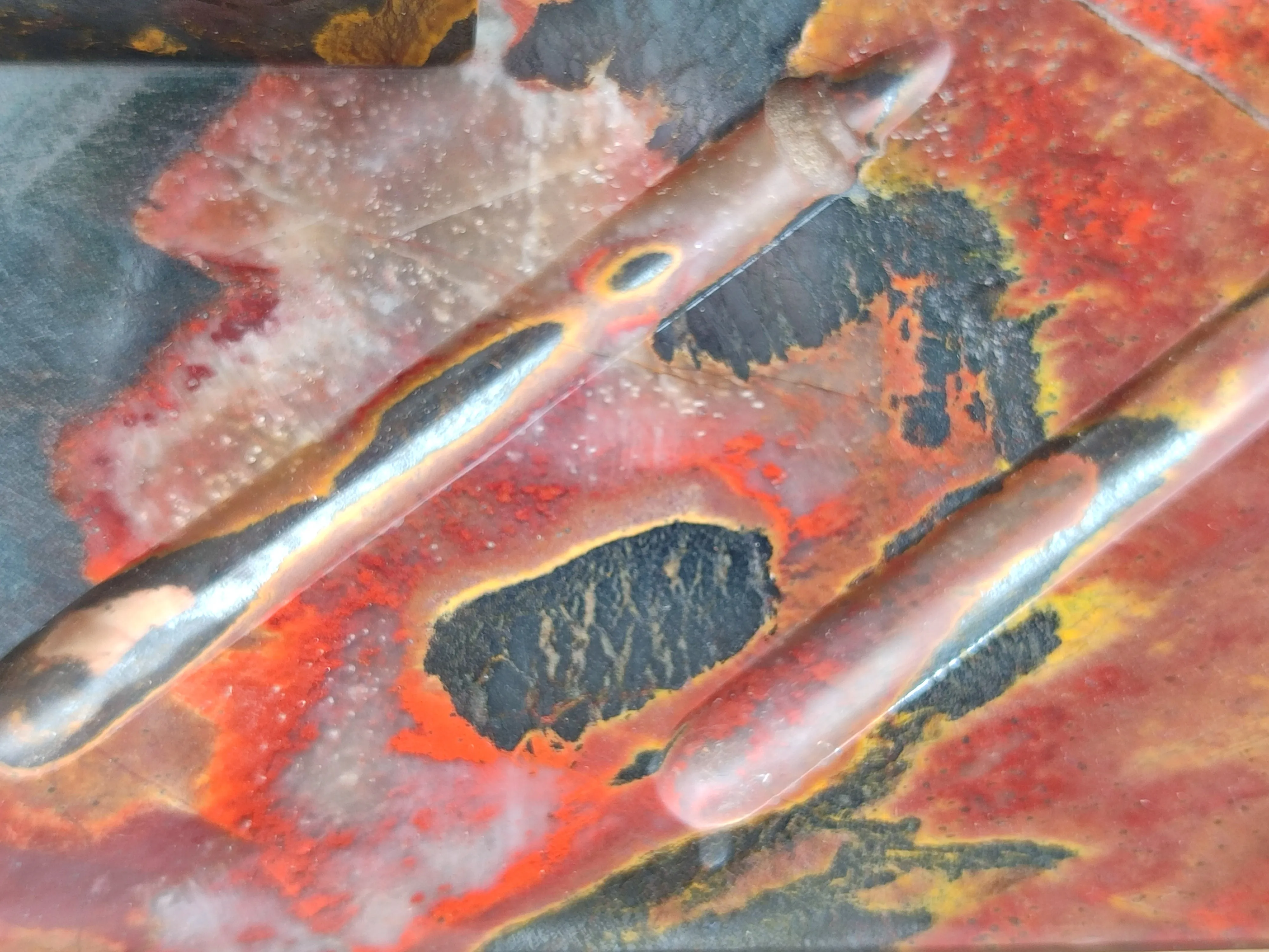 Hand Made Tiger Iron Jasper Desk Set x 1 From Australia