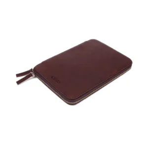 Handmade Leather Personalized Travel Wallet With Zipper