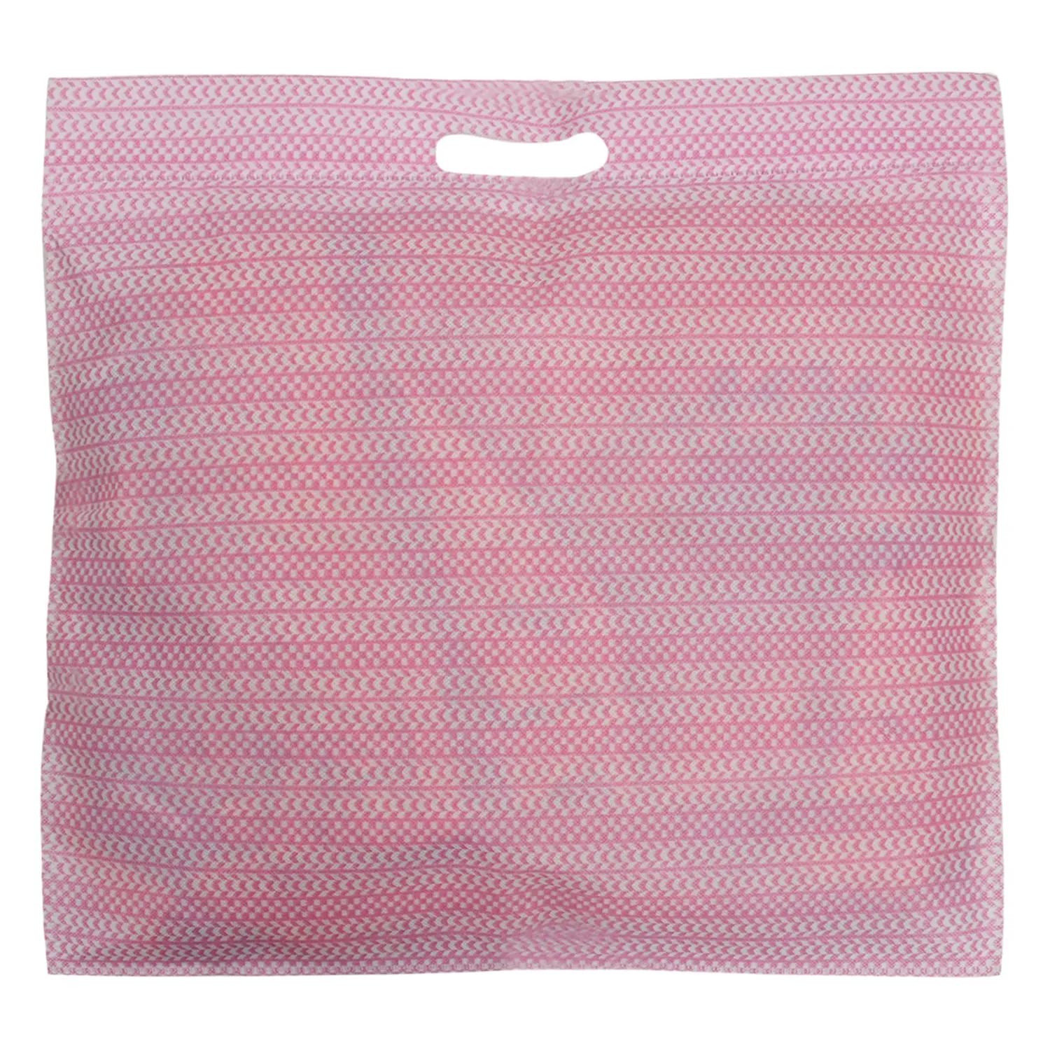 Heart Home Non-Woven Wardrobe Organizer/Gift Bags/Storage Bag For Store Saree, Lehenga, Suit With Transparent Window With Handle- Pack of 3 (Pink)