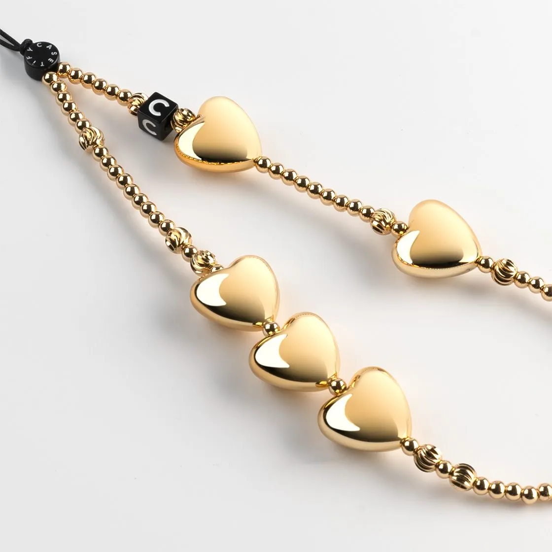 Heart Phone Charm - Heart of Gold