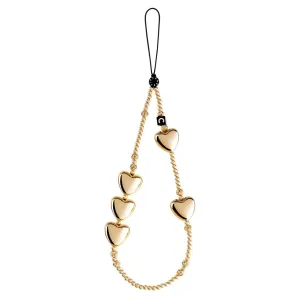 Heart Phone Charm - Heart of Gold