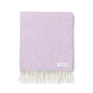 Herringbone Throw in Lilac