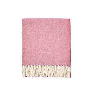 Herringbone Throw in Lipstick