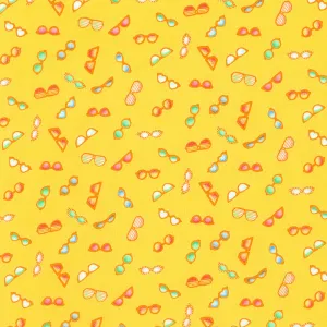I Need a Vacation - Cool Shades Yellow Yardage