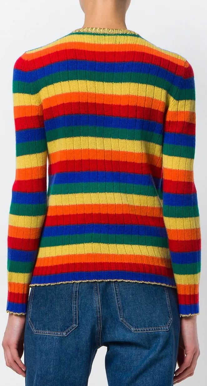 Intarsia Knit Teddy Bear Sweater