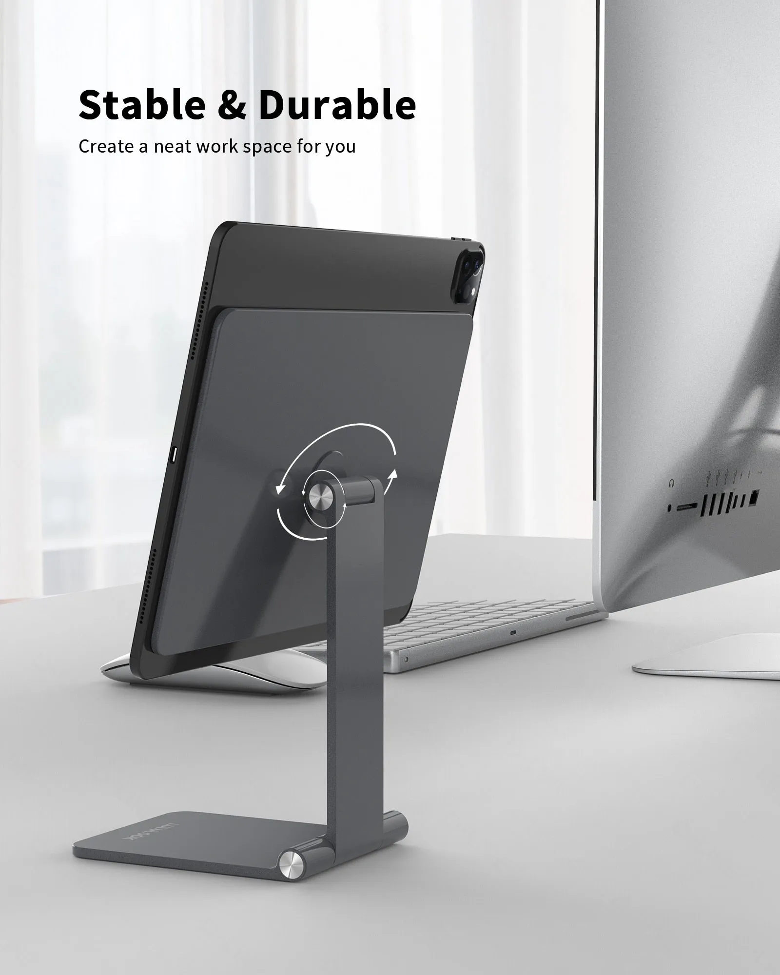 Ipad Stand Holder - 360 Degrees Magnetic Stand For iPad Pro