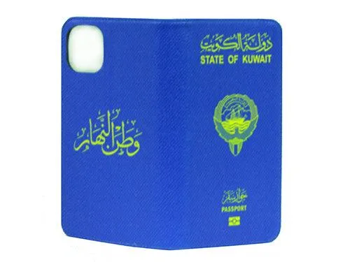 Iphone 11 Pro Max Book Case (Kuwait Passport)-M4FG