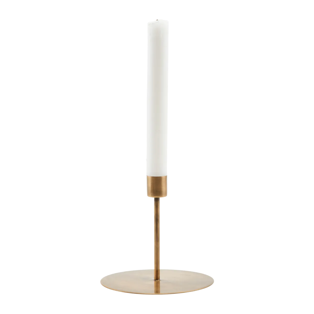 Iron Candle Stand | Brass 13x12cm