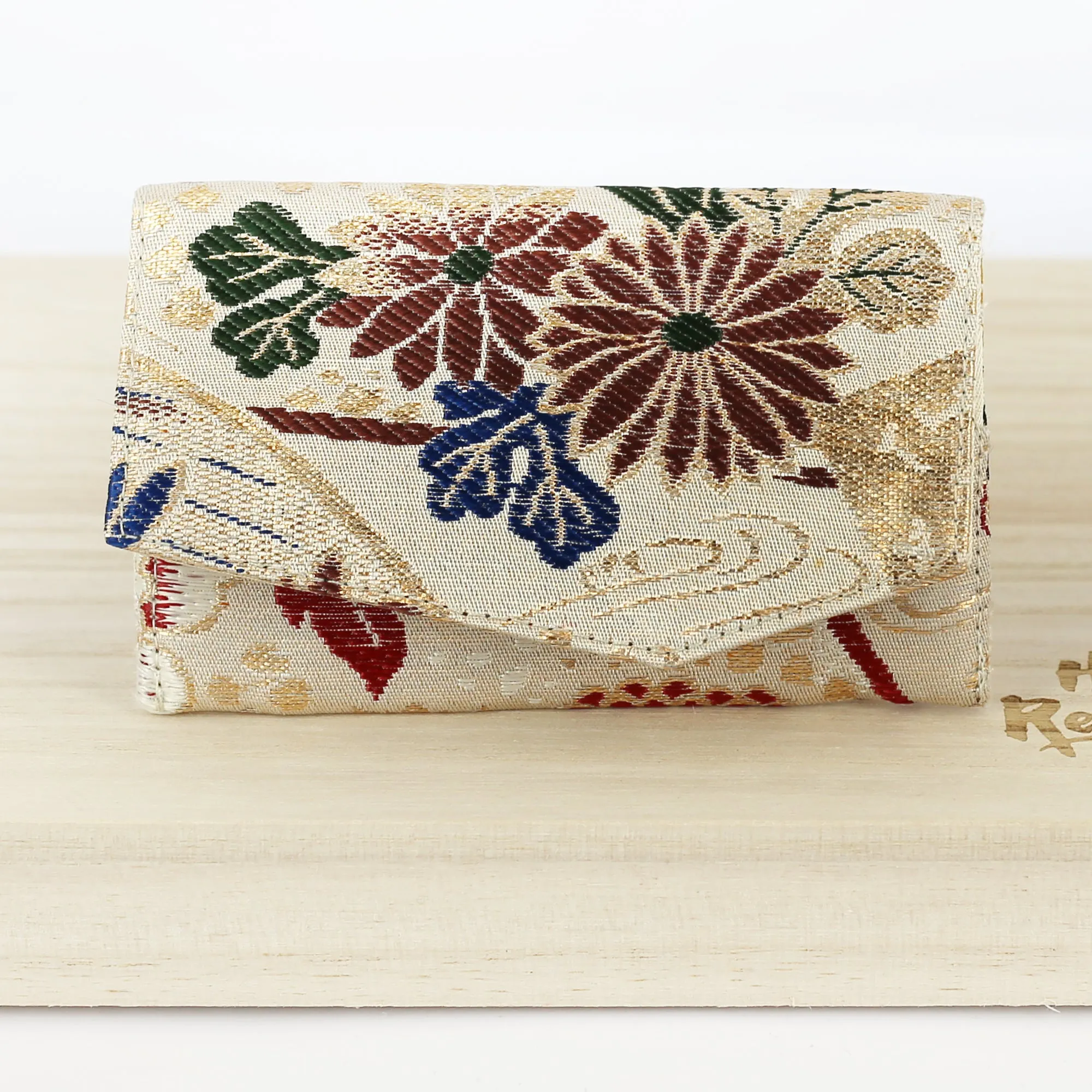 Japanese Kimono Business Card Holder | Upcycled from vintage textiles