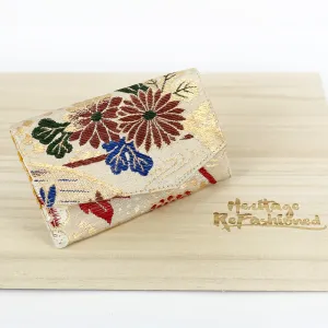 Japanese Kimono Business Card Holder | Upcycled from vintage textiles