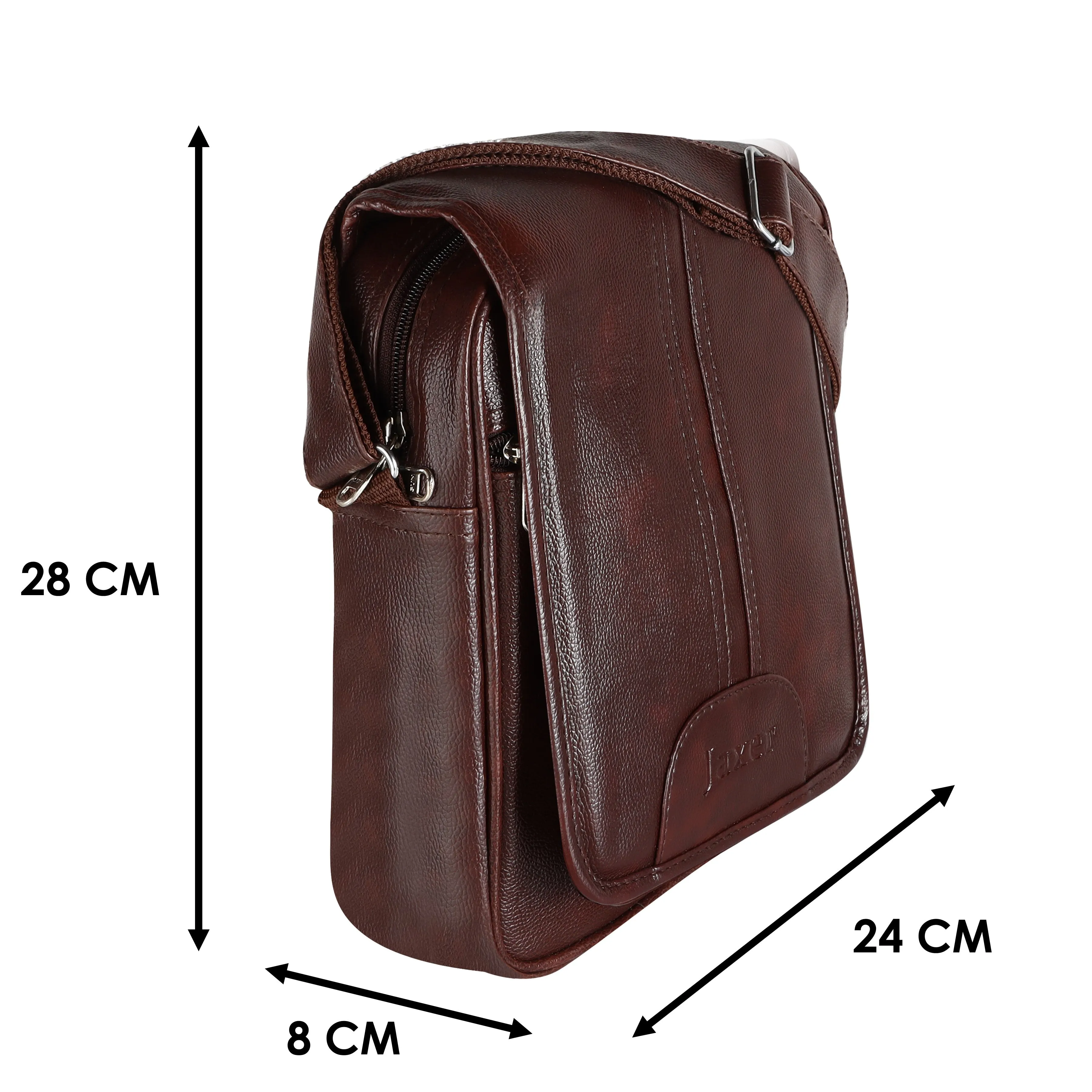 Jaxer Brown Sling Bag for Men & Women - JXRSB104