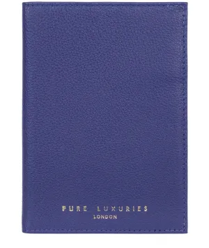 'Jet' Navy Blue Leather Passport Holder