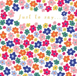 Just A Note Pack - Rainbow Flowers