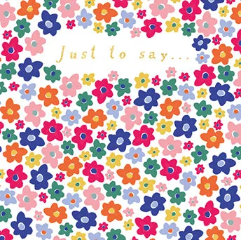 Just A Note Pack - Rainbow Flowers
