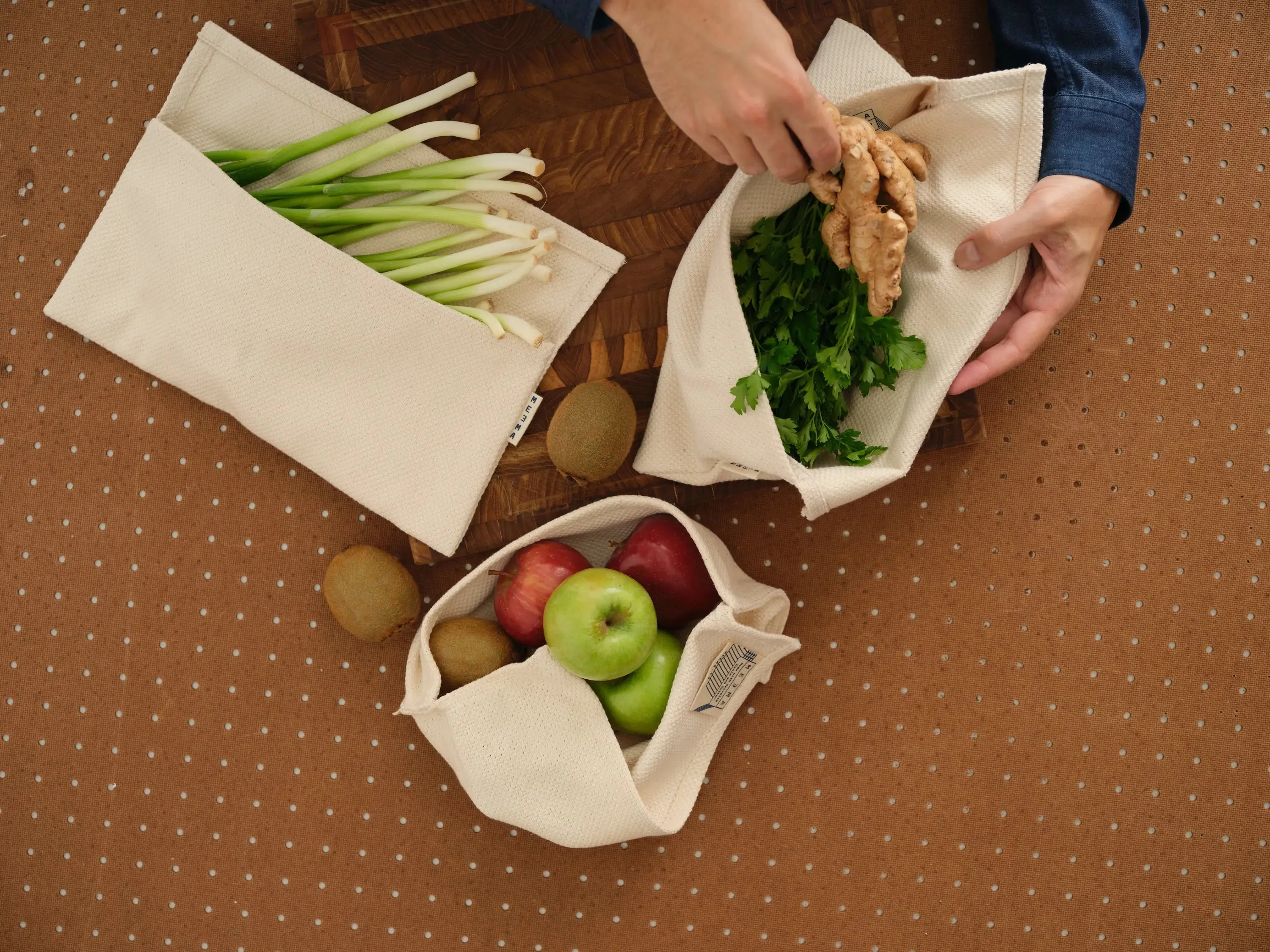 Kitchen Towels   Crisper Bags Set | Eco-Friendly