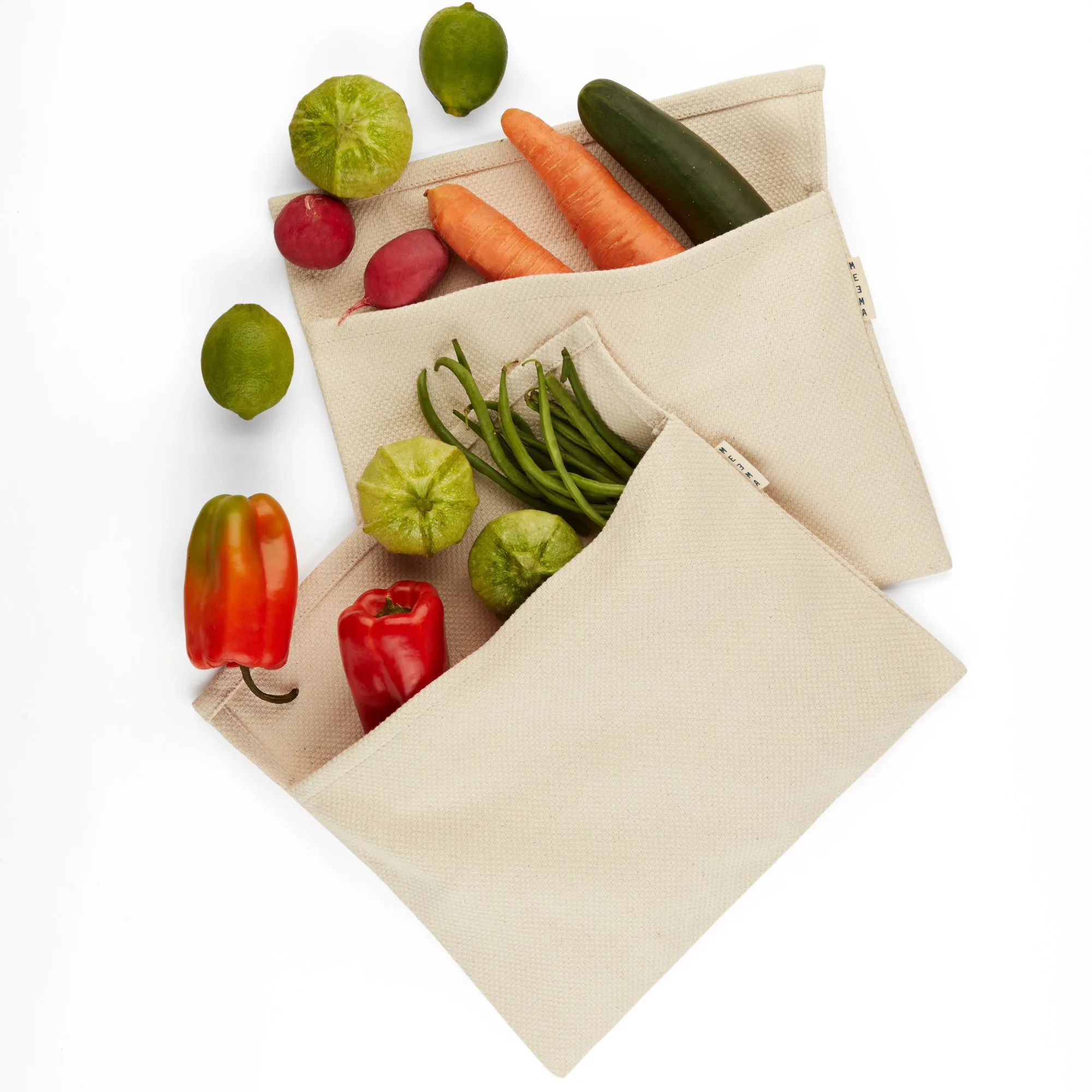 Kitchen Towels   Crisper Bags Set | Eco-Friendly