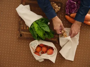 Kitchen Towels   Crisper Bags Set | Eco-Friendly