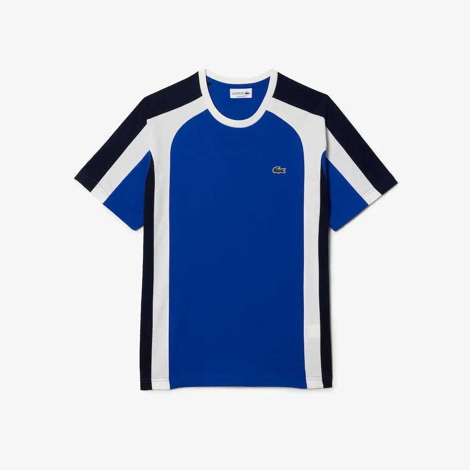 LACOSTE COLORBLOCK COTTON JERSEY T-SHIRT Men’s - ROYAL BLUE/NAVY/WHITE-CJL