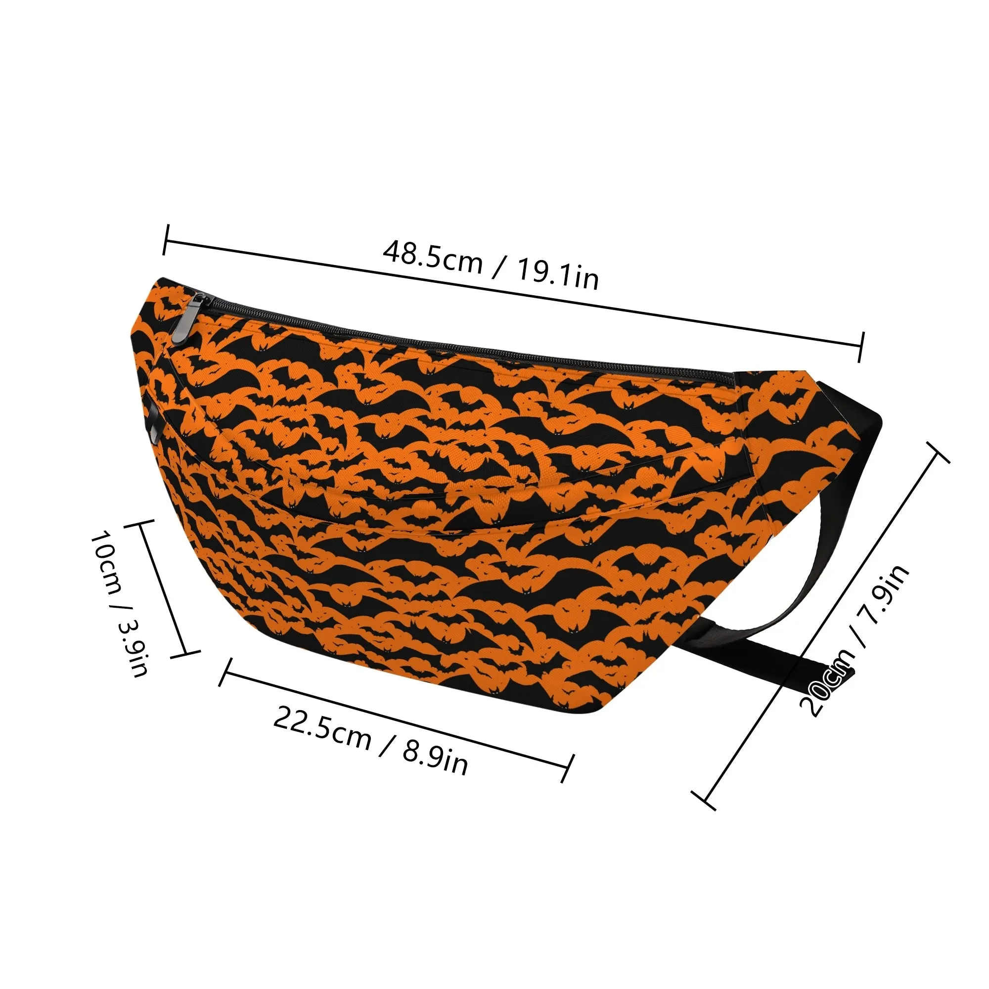Large Halloween Bats Fanny Pack