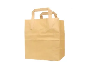 Large Kraft Flat Handle Paper Bags
