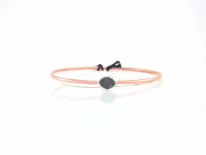 Leaf limestone inlay bangle