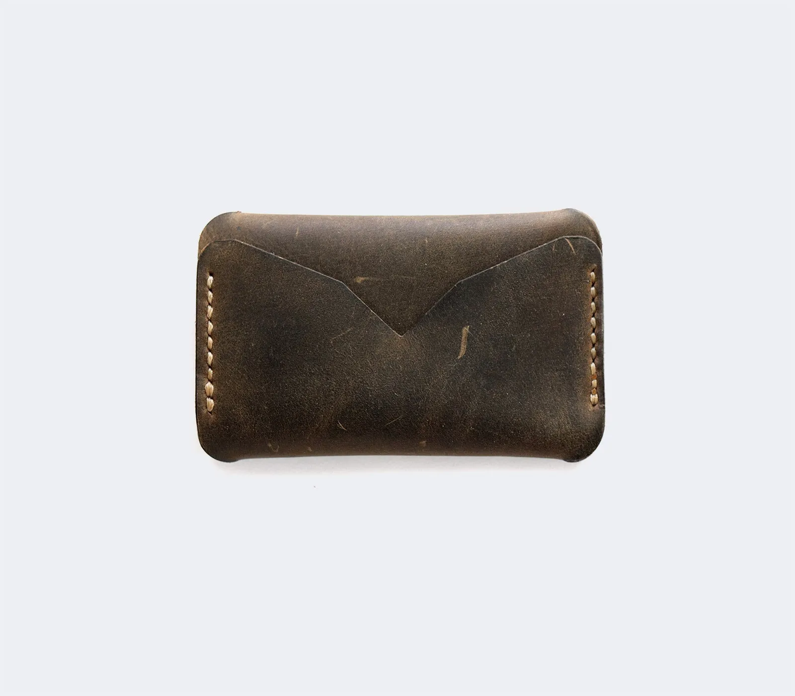 Leather Mini Card Holder - Troya