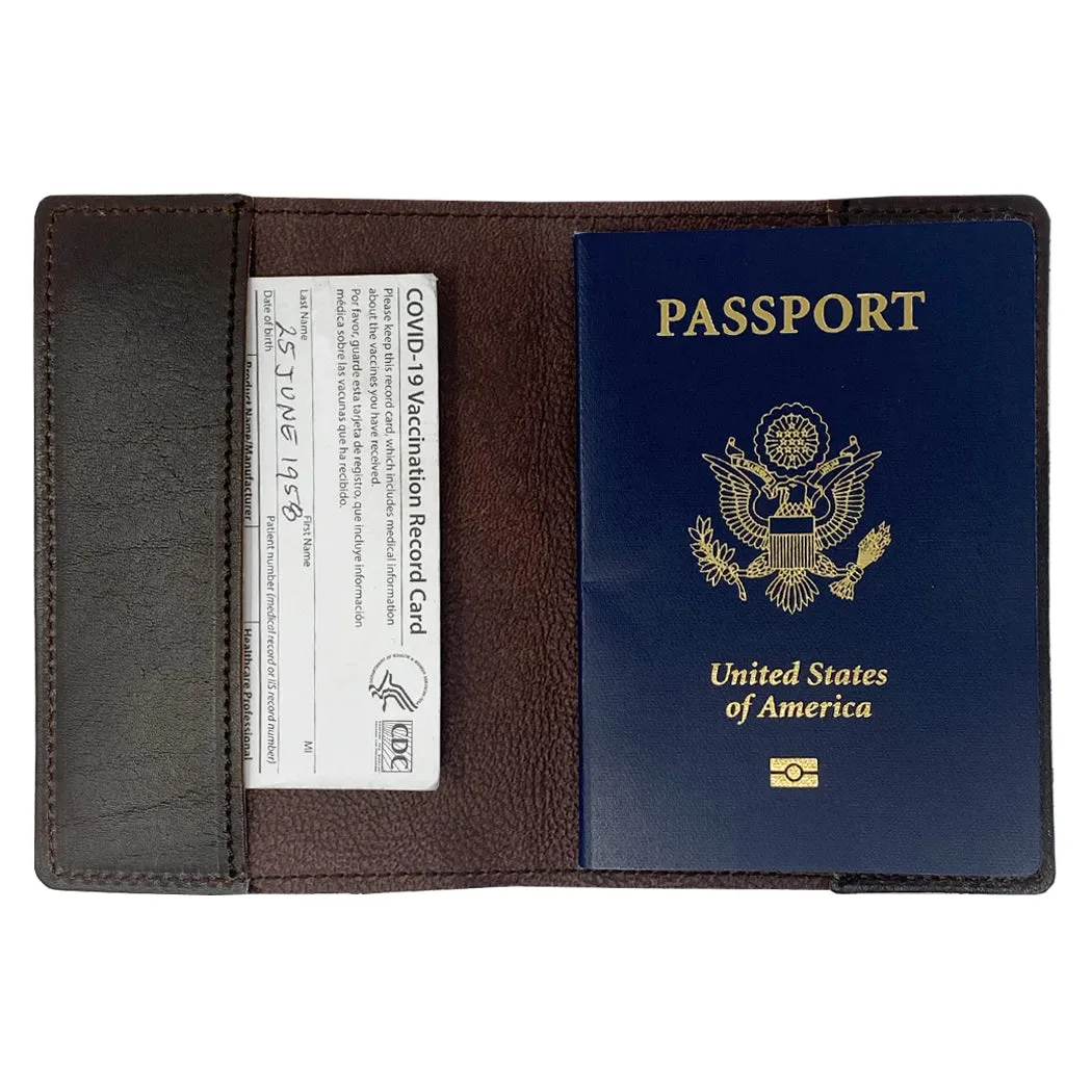 Leather Passport Cover - Handmade in Italy